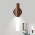 LED Touch Sensor Night Light - wood bedside lamp