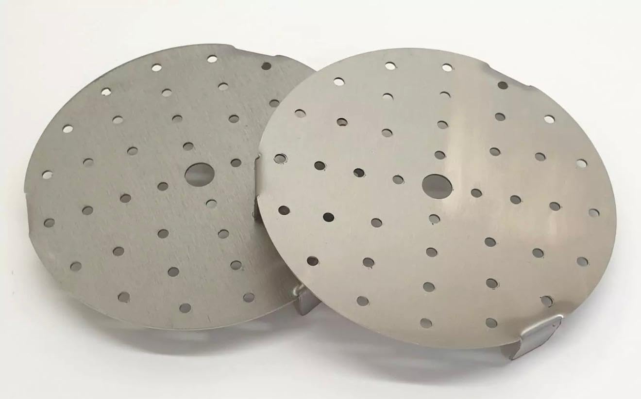 Stainless Steel Perforated Strainer Disc Insert Pack of 2