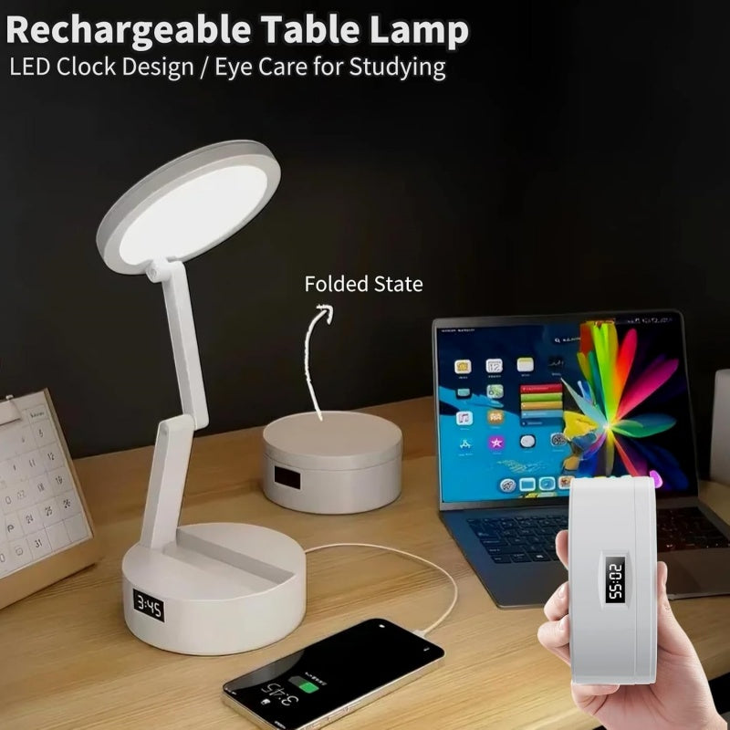 Foldable Book Lamp with LED Clock main